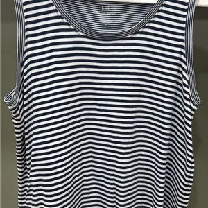 J. Jill super soft 100% Pima cotton Navy and White Striped Tank Top​